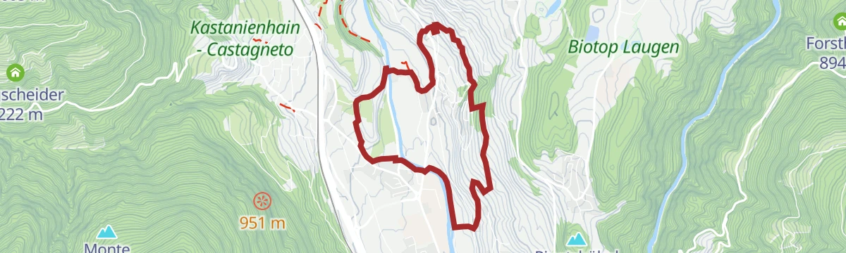 Route map: Neustift-Brixen Törggele Circuit Trail